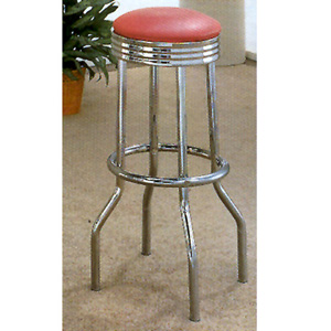 Chrome Plated Bar Stool With Cushion Seat 2299 (CO)