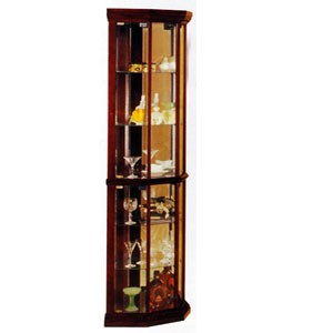 Cherry Finish Corner Curio 2347 (AFS150)