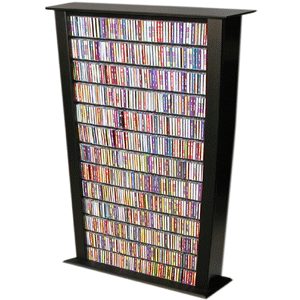 Media Storage Tower-76 Tall Single 2411(VHFS)