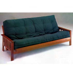 Oak Finish Mission Style Futon Bed 2442(A)