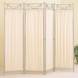 Four Panel Iron Decorative Room Divider Screen 2482(CO)