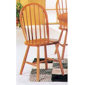 Oak Finish Windsor Chair 2613OAK (A)