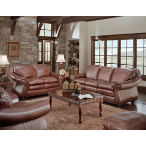 Odessa Leather Furniture Set 27053Set (SF)