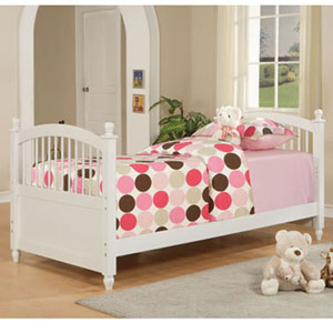 May White Twin Bed 270-038 (PW)