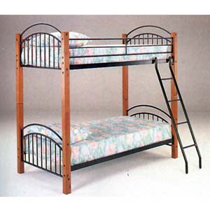 Wood/Metal Bunk Bed  4017 (ML)
