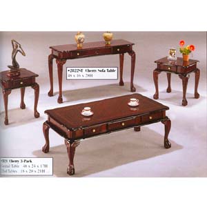 3-Pc Cherry Occasional Set w/Drawers 2821 (WD)