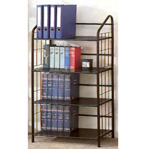 Black Metal 4 Tier Bookcase 2893 (CO)