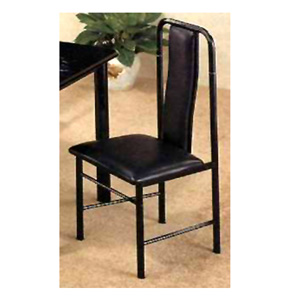 Black Padded Seat And Back 2912 (CO)