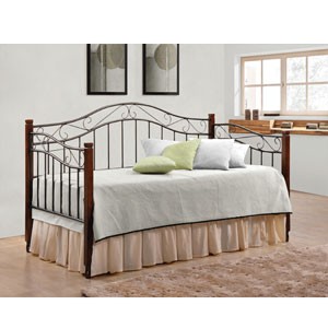 Cappuccino Twin Metal Day Bed 300424(COFS)