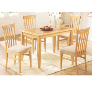 5-Pc Tile Top Dinette Set 3045T/543LKF (SB)