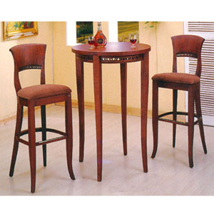 Round Bar Table And Stool 3-Pc Set 3213-Set (IEM)