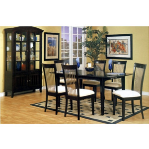 7-Pc Contemporary Sleek Design Dinette Set 3246-47 (CO)