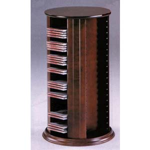 Cherry Finish Turning CD and DVD Rack 3280 (CO)