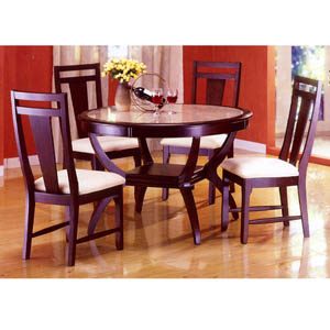 5 Pc Walnut Finish Dinette Set CM3302T/3302C (IEM)