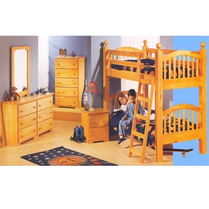 Bunk Bed Set in Warm Honey 350-180 (PR)