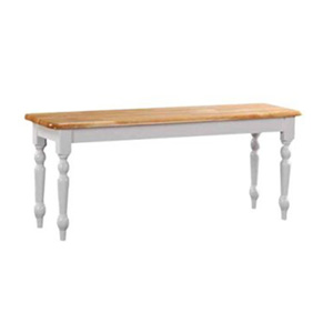 Natural/White Farm  House Bench 3535NW (MLFS20)