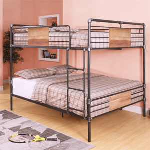 Queen Over Queen Bunk Bed 400 lbs Weight Cap