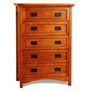 Mission Oak Finish Chest 3790 (CO)