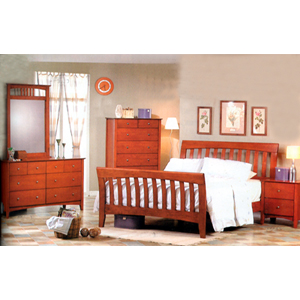 5-Pc Brandy Finish Bedroom Set 3929_ (CO)