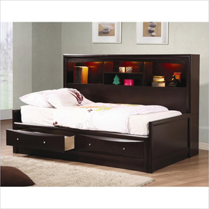 Solid Wood Phoenix Daybed in Cappuccino Finish 400410_(CO)