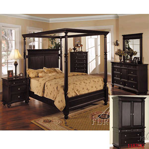 Nautilus Bedroom Set with Canopy 4006/10 (A)