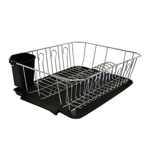 Chrome Dish Rack with Cup and Tray 4029(KDY)