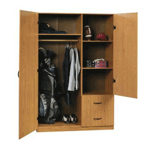 Sauder 2-Door Storage Cabinet Oak Finish 404063(SPOFS)