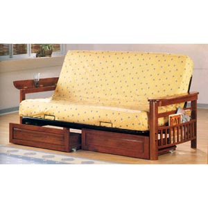 Futon Arms In Weathered Oak With Two Drawers 4075/76 (CO)