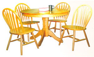 5-Piece Natural Dinette Set 4137/25A (PJ)