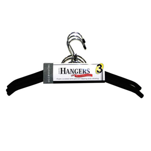 3 Pk. Foam and Chrome Add-On Hanger 4143 (KDY)