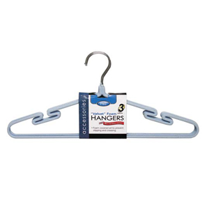 3 Pk. Velvet Foam Dress Hanger 4163 (KDY)