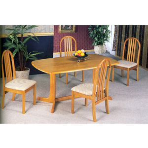 5-Pc Solid Wood Dinette Set In Oak Finish 4177-55 (CO)