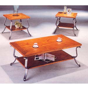 Coffee/End Table 3-Piece Set In Pine Finish 4234 (IEM)