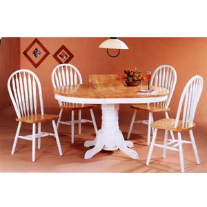 5-Pc Natural/White Dinette Set 4254/4152 (CO)