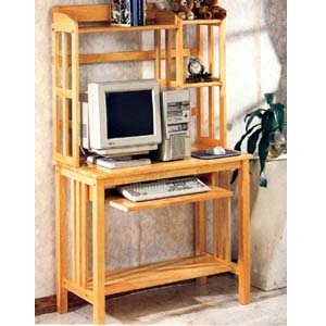 All Natural Computer Desk And Hutch 4274 (CO)