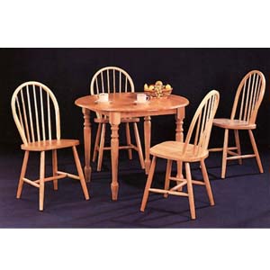 5-Pc All Natural Dinette Set 4341/4127 (CO)