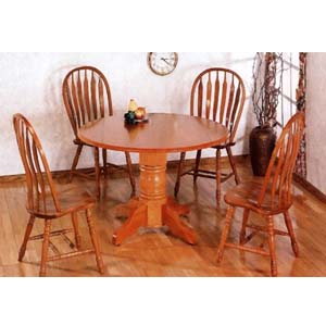 5-Pc Dining Set In Oak Finish 4351/5388A (CO)