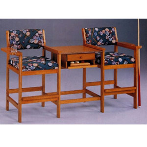 Oak Finish Spectator Chair in Pair 4354 (CO)