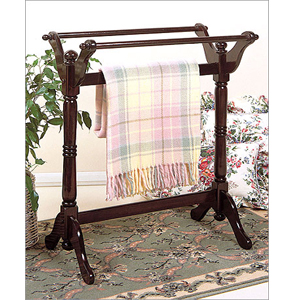 Heirloom Cherry or Oak Towel/Blanket Rack 44_Z(PW)