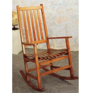 Oak Finish Porch Rocker 4511 (CO)