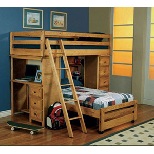 Wrangle Hill Twin/Twin Loft Bed 460141(CO)