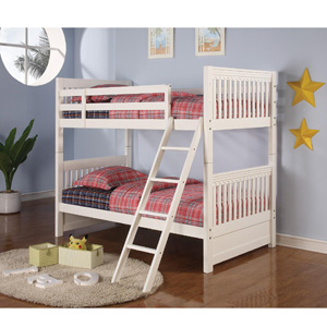 White Twin/Twin Bunk Bed 460227(CO)