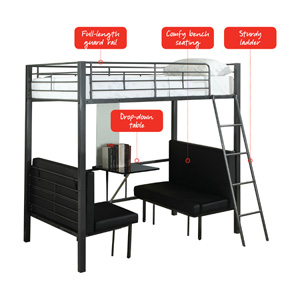 Multi-Function Twin/Twin Bunk Loft 460264(CO)