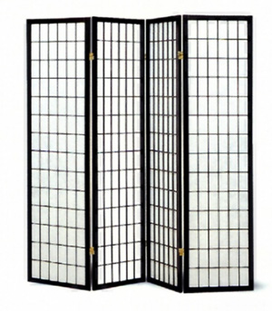 Four panel Black Framed Screen 4624(CO)