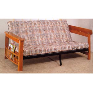 Metal Futon With Wood Arms 4731 (CO)