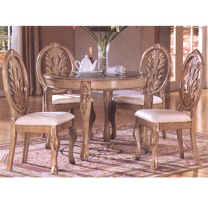 5 Pc Dining Set 48111-WH/47136-WH (VL)