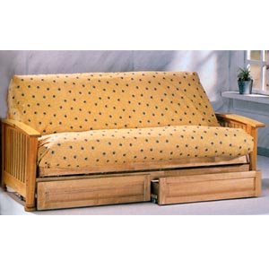 All Natural Round Foot Futon Frame 4840 (CO)