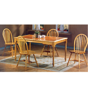5 pcsTerracotta Tile Top Dining Table 4999(CO)