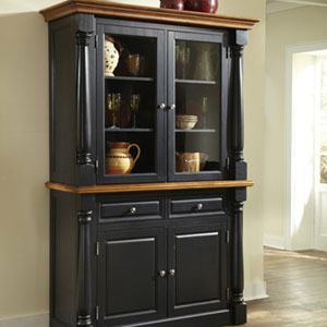 Monarch Black Buffet and Hutch 5008-617(OFS)