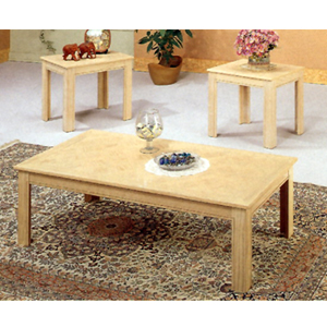 3-Pc White Wash Coffee And End Table Set 5157 (CO)